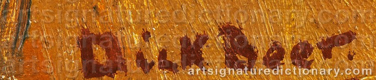 Signature by Dick BEER