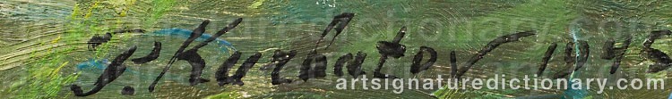 Signature by Peter KURBATOV