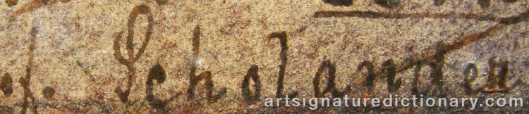 Signature by Fredrik Wilhelm SCHOLANDER