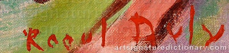 Signature by Raoul DUFY