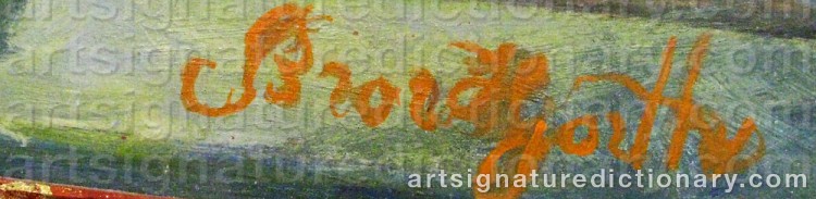 Signature by Bror HJORTH