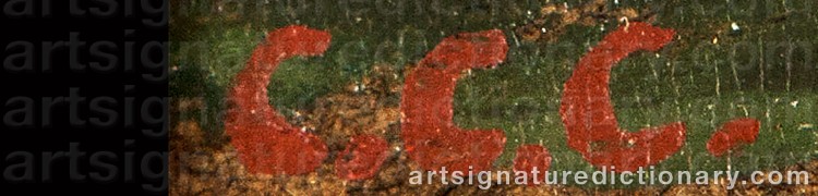 Authentic signature by Colin Campbell COOPER on Painting/Watercolour artwork