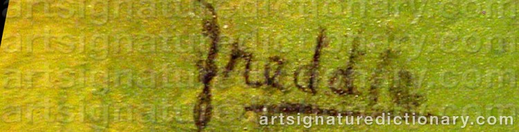 Signature by Wilhelm FREDDIE