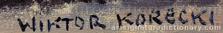 Signature by Wiktor KORECKI
