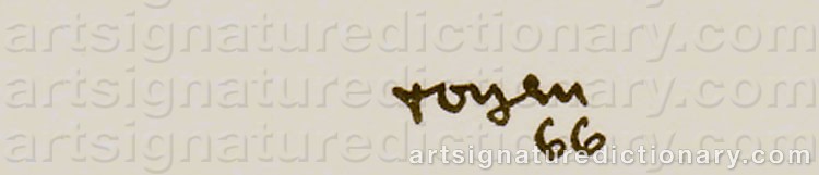 Signature by Marie TOYEN