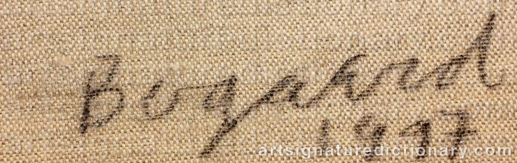 Authentic signature by Tom BOGAARD on Painting/Watercolour artwork