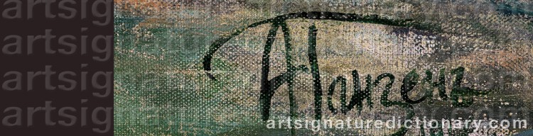 Signature by Alexei Vasilievich HANZEN