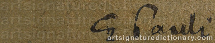 Signature by Georg PAULI