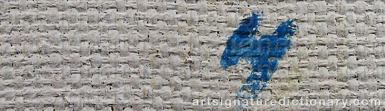 Authentic signature by Håkan HÅKANSSON on artwork