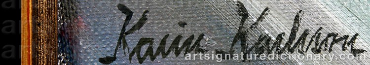 Signature by Karin KARLSSON