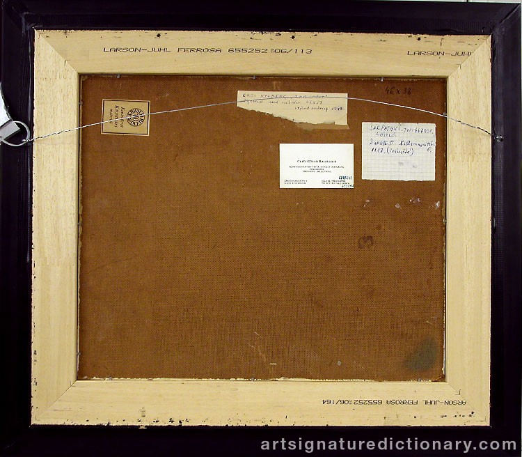 Close-up details showing Carl KYLBERG signature forgery characteristics