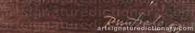 Authentic signature by Eino RUUTSALO on artwork