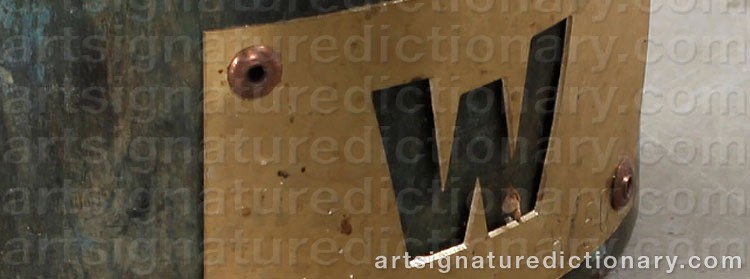 Authentic signature by Andreas WARGENBRANT on Sculpture artwork