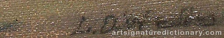 Authentic signature by Lucy Dolling WELLS on Painting/Watercolour artwork