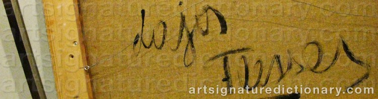 Signature by Lajos FLESSER