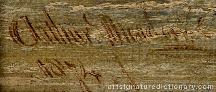 Authentic signature by Arthur Joseph MEADOWS on Painting/Watercolour artwork