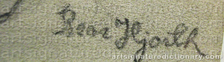 Signature by Bror HJORTH