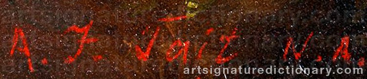 Signature by Arthur Fitzwilliam TAIT