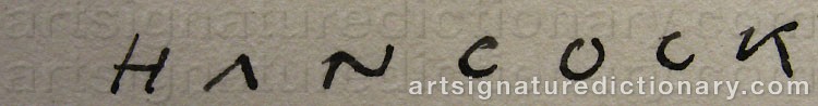 Signature by Robert HANCOCK