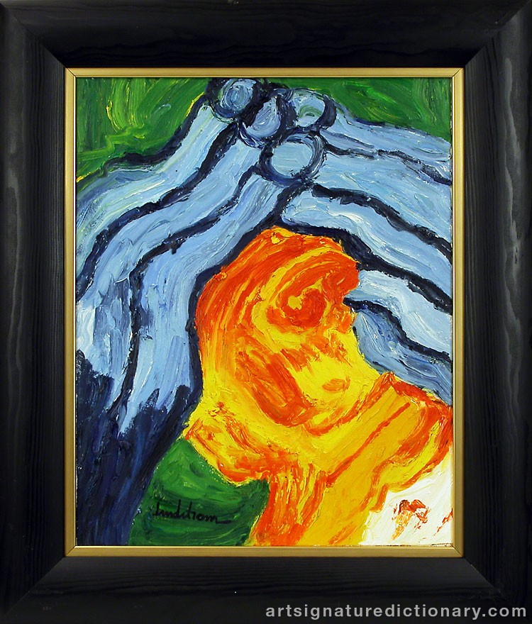 Close-up details showing Bengt LINDSTRÖM signature forgery characteristics