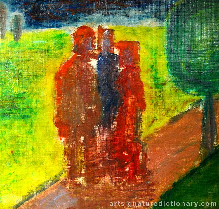 Close-up details showing Carl KYLBERG signature forgery characteristics