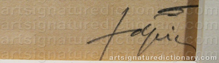 Signature by Antoni TAPIES