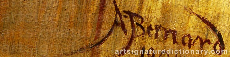 Signature by Auguste Henri BERNARD