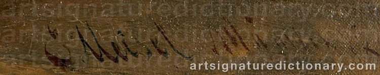 Authentic signature by Ernst MEISEL on Painting/Watercolour artwork