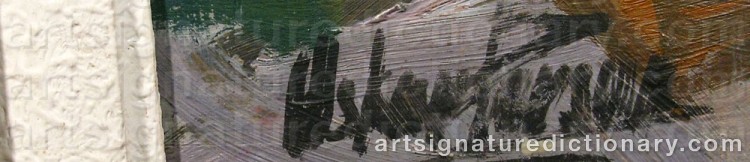 Signature by Oskar PERSON