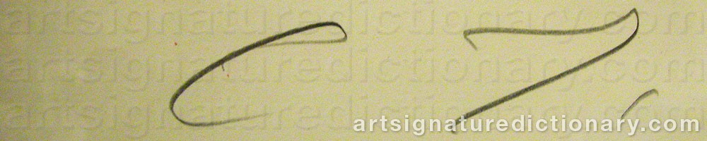 Signature by Cy TWOMBLY