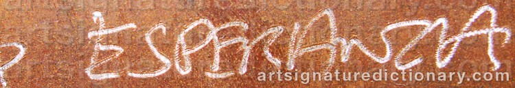 Signature by Esperanza LOPEZ-MONTOYA