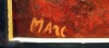 Close-up details showing Marc CHAGALL signature forgery characteristics