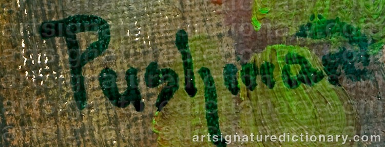 Authentic signature by Hovsep PUSHMAN on Painting/Watercolour artwork