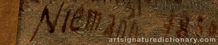 Signature by Edmund John NIEMANN