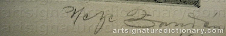 Signature by Helge ZANDÉN