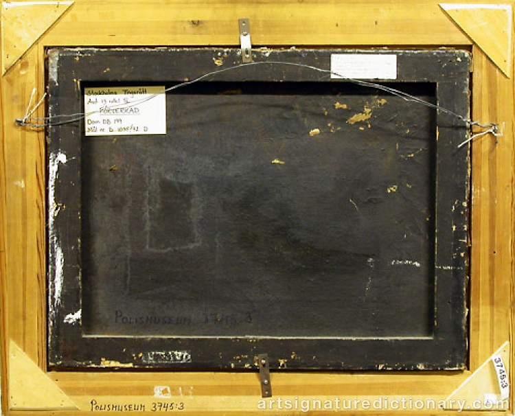 Close-up details showing Marcus LARSON signature forgery characteristics