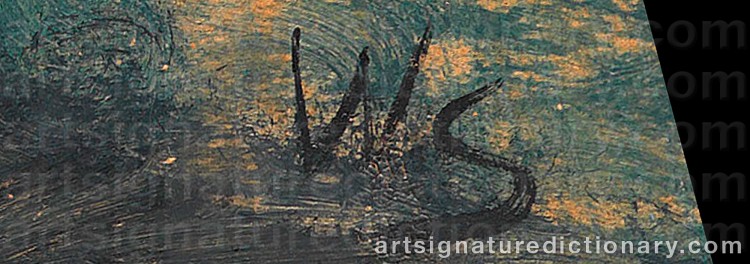 Authentic signature by Werner SCHOLZ on  artwork