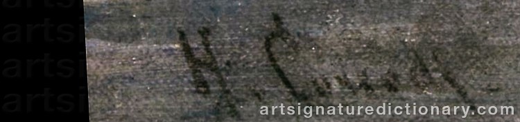 Authentic signature by Hermann David Solomon CORRODI on Painting/Watercolour artwork