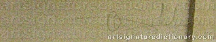 Signature by Örjan WIKSTRÖM