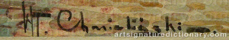 Signature by Wladyslaw CHMIELINSKI