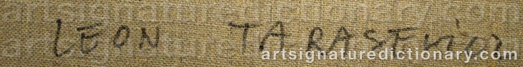 Signature by Leon TARASEWICZ