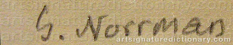 Signature by Gunnar NORRMAN