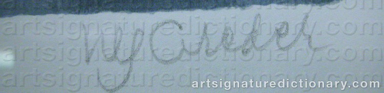 Signature by Ulf GREDER