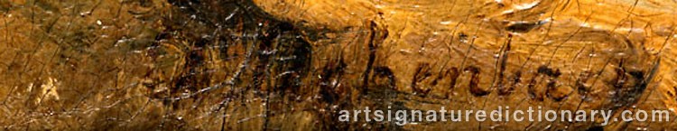 Signature by Oswald ACHENBACH