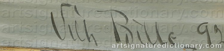 Signature by Vilhelm Victor BILLE