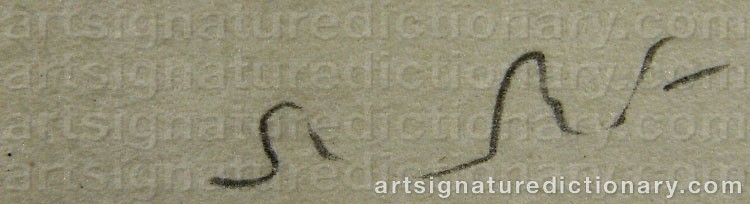 Authentic signature by Peter SCHUYFF on  artwork