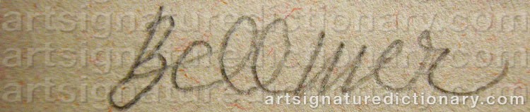 Signature by Hans BELLMER