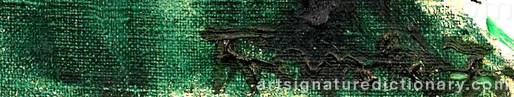 Authentic signature by Frigyes FRANK on  artwork