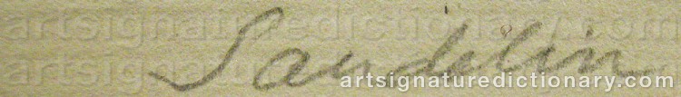 Signature by Börje SANDELIN