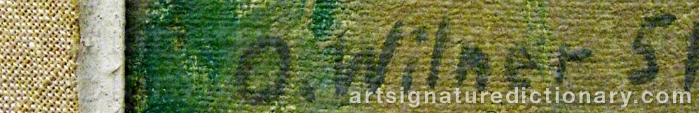 Signature by Erik Olof ‘Olle’ WILNER